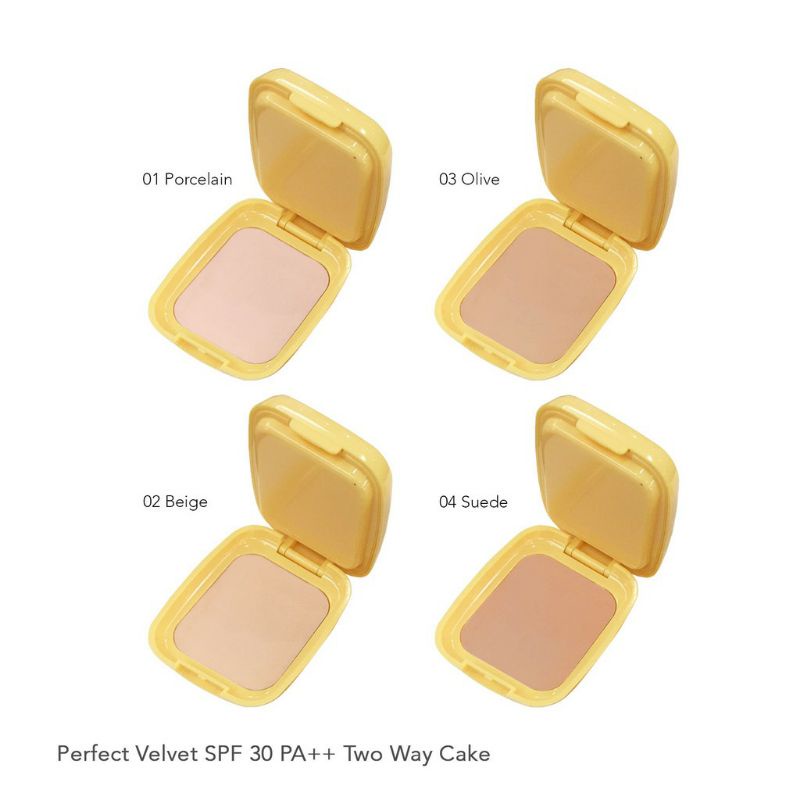 Madame Gie Perfect Velvet SPF30 PA++ Two Way Cake / bedak padet / bedak padat madame gie