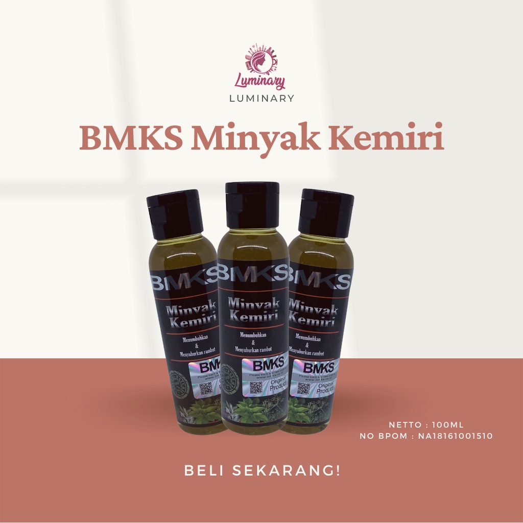 BMKS Minyak Kemiri Black Magic Vitamin Penumbuh Rambut Minyak Rambut Pria Perawatan Rambut Rusak Original BPOM