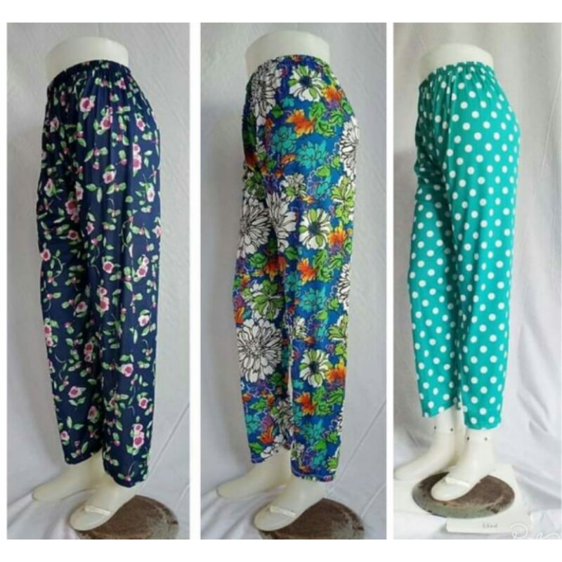 Celana Harian Santai Panjang Wanita Motif / Celana Aladin los motif / Grosir aladin Motif Murah