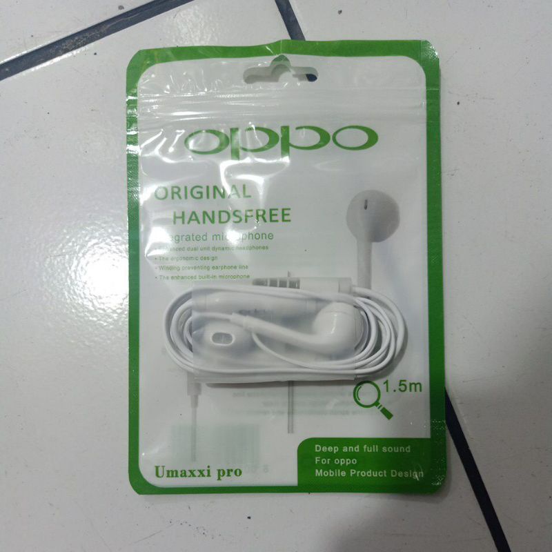 Handsfree Earphone Umaxxi Pro for Xiaomi,Samsung,Vivo,Oppo - Packing Plastik