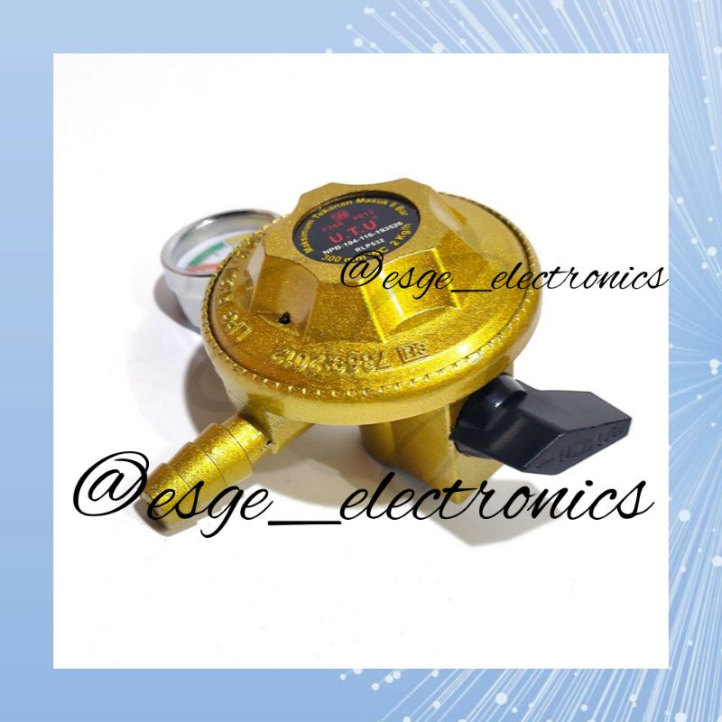 ORIGINAL REGULATOR GAS UTU REGULATOR GAS METER KEPALA GAS 532 SNI REGULATOR UTU RLP-532 300MM 2 KG