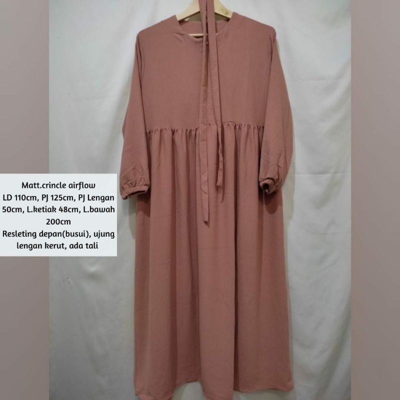 BAVINA MIDI DRESS CRINCLE AIRFLOW