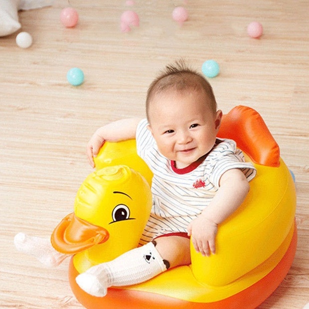 Sofa Bayi Belajar Duduk PVC Inflatable Baby Chair Kursi Makan Bayi Sofa Tiup Balon Bayi WJ12 WJ13