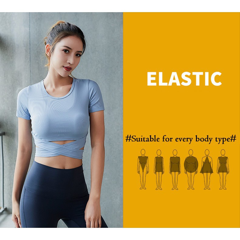 Atasan Wanita - Baju Wanita RZ-CROPTOP Training Sport - Baju Olahraga Wanita Import