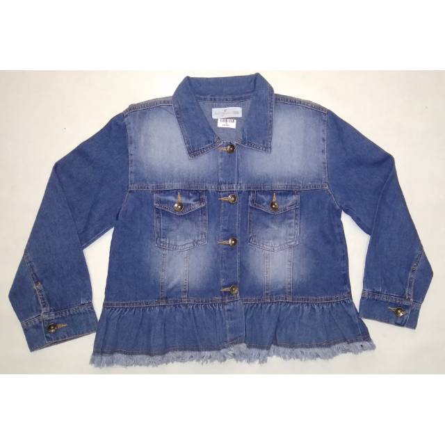 Jaket Anak Aero Girls uk 5-6 tahun  jaket jeans atasan branded murah jeans