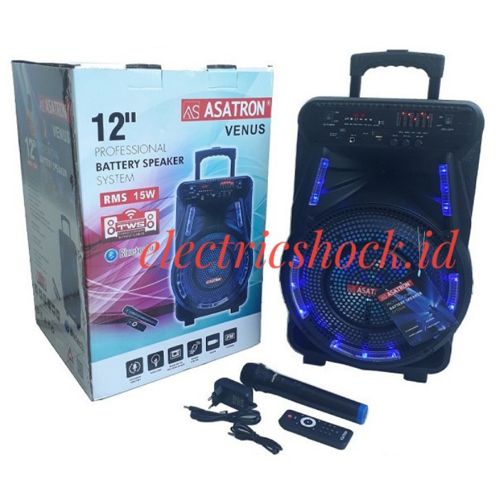 ASATRON Speaker Portable VENUS HT 8880 UKM 12inch