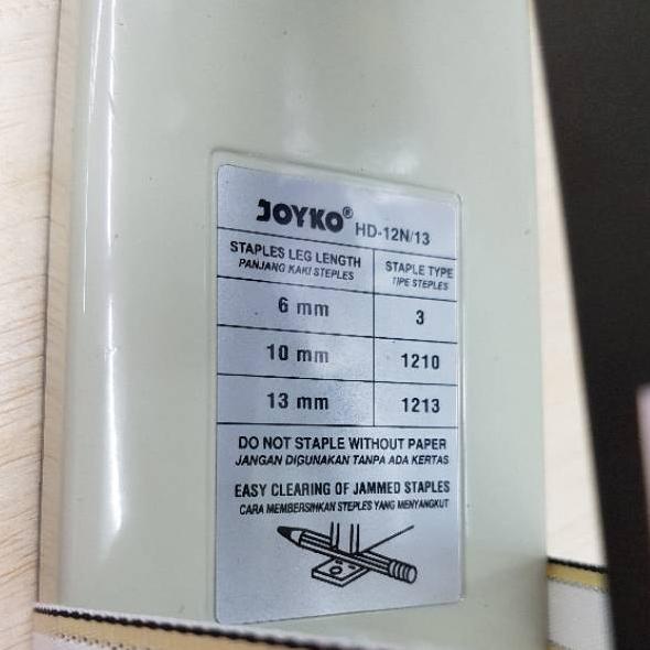 

Update - Stapler Jilid Staples Heavy Duty Joyko HD 12N/13 ✓