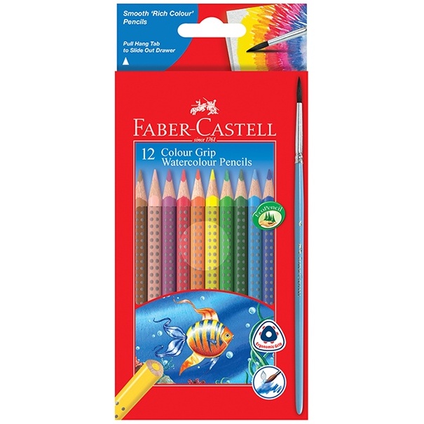 

Gramedia Banjarmasin - Faber Colour Grip Pencils 12
