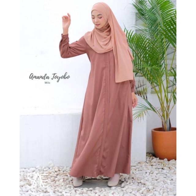 Gamis Amanda Toyobo | busui friendly | 1 kg muat 3 pcs