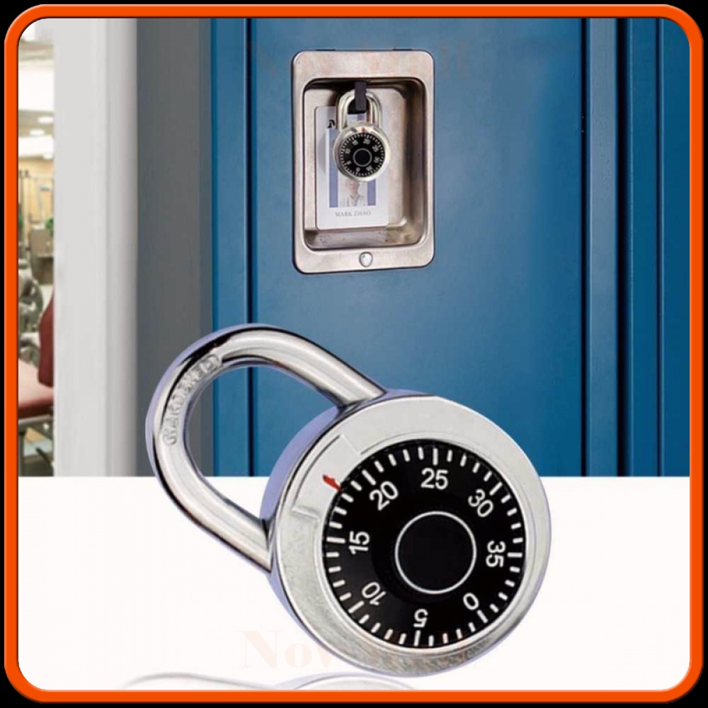 Gembok Brankas Rotary Padlock Digit Combination Padlock SF644