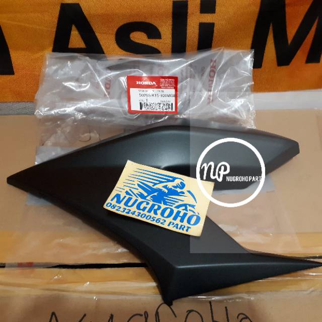 Cover Bodi Sayap Shroud Kiri New Cb150r Led K15G Hitam Doff