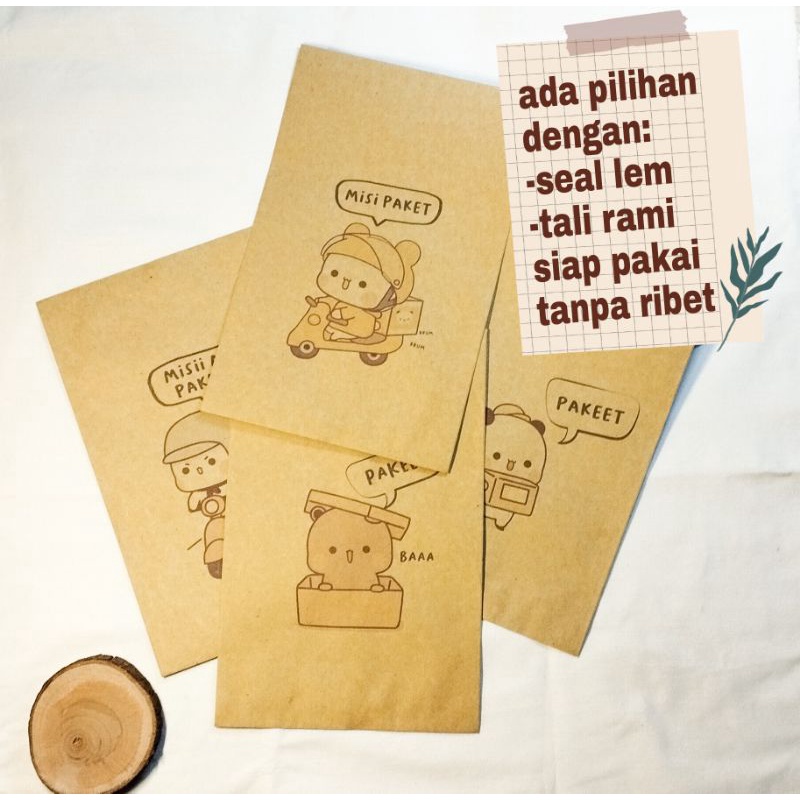 

amplop coklat packing, amplop anestetik, amplop coklat costume gambar, packing, packing olshop, amplop packing