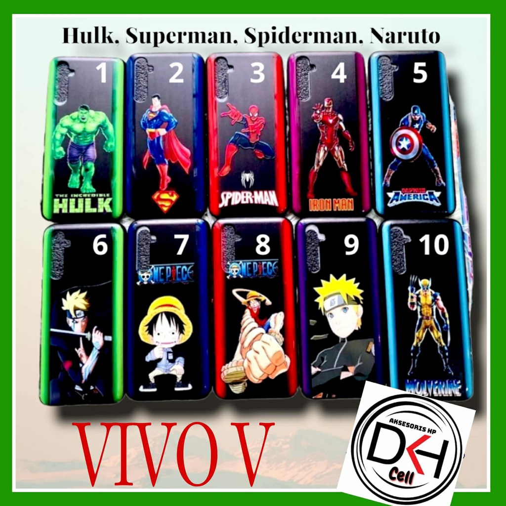 Superhero Karakter hulk naruto hard Case VIVO V19 V17