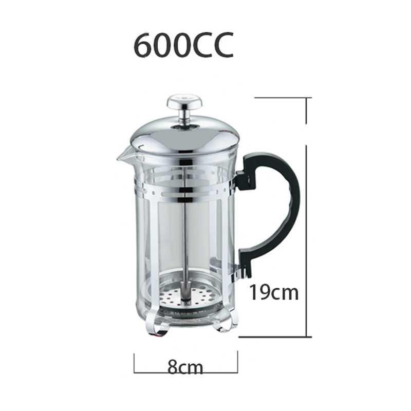 YoLife Glass Kettle French Press Coffee Tea Maker Pot 600ml - YL01 ( Mughnii )