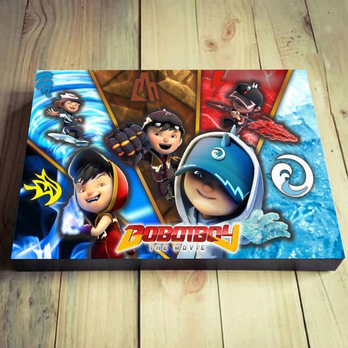 Hiasan Dinding Kamar Anak Boboiboy Poster Gambar PictBox - Hitam