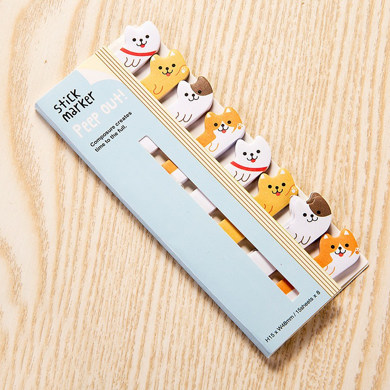 Sticky Note Stick Marker Peep Out-Doggie