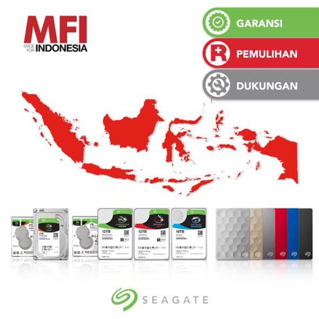 SEAGATE Expansion 1TB/1.5TB/2TB/3TB/4TB/5TB - External Hardisk HDD - Garansi Resmi - MFI