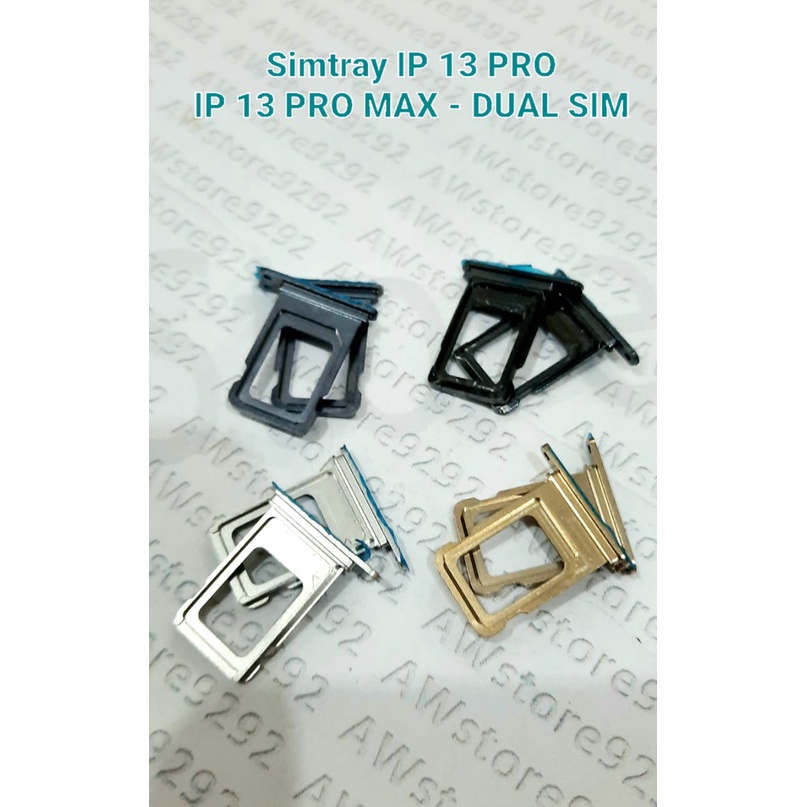 Slot Tempat Dudukan Kartu Simcard Sim card Lock Simtray Sim Tray IP 13 PRO / IP 13 PRO MAX - DUAL SIM