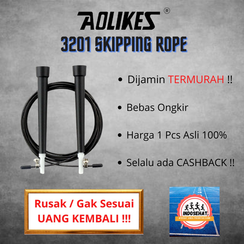 AOLIKES 3201 Premium Skipping Rope / Jump Rope - Lompat Tali Skipping