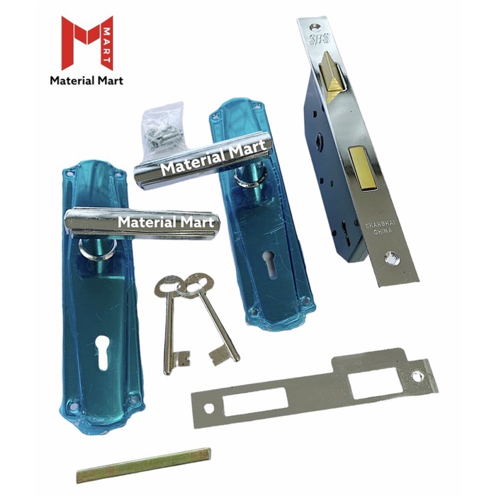 Kunci Pintu Rumah 1 Set | Handle Pintu Gagang Murah | Door Lock 693 LD | Material Mart