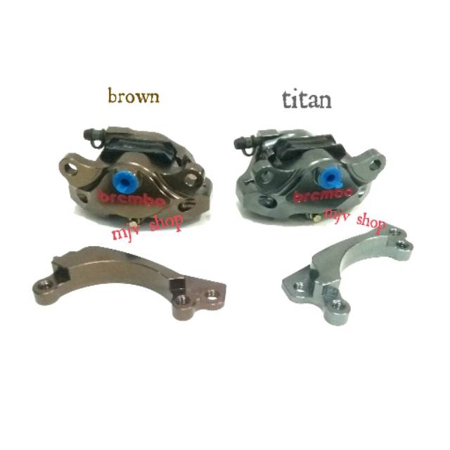 KALIPER2 PISTON +BREKET  KALIPER VARIO, BEAT, SCOOPY BREMBO