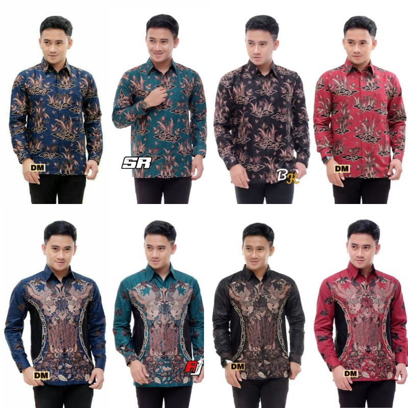 KEMEJA BATIK LENGAN PANJANG size S M L XL XXL XXXL