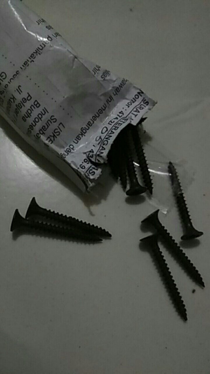 Fix Skrup Drywall - Skrup Hitam Gypsum - Ecer Per 10 Pcs