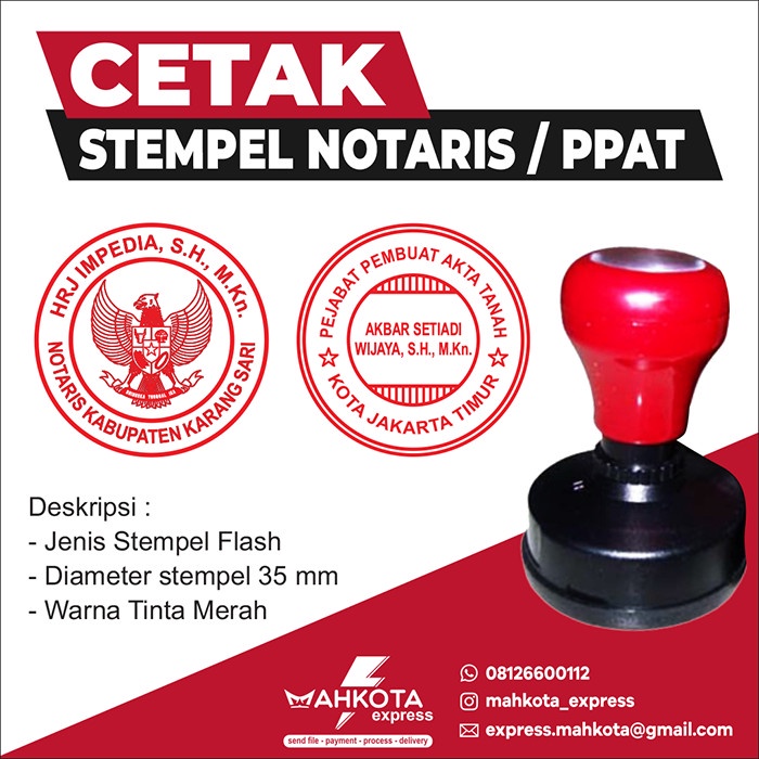 

Sale!!! Stempel Notaris/ Ppat (Stempel Otomatis Lansung Ada Tinta) Trendi