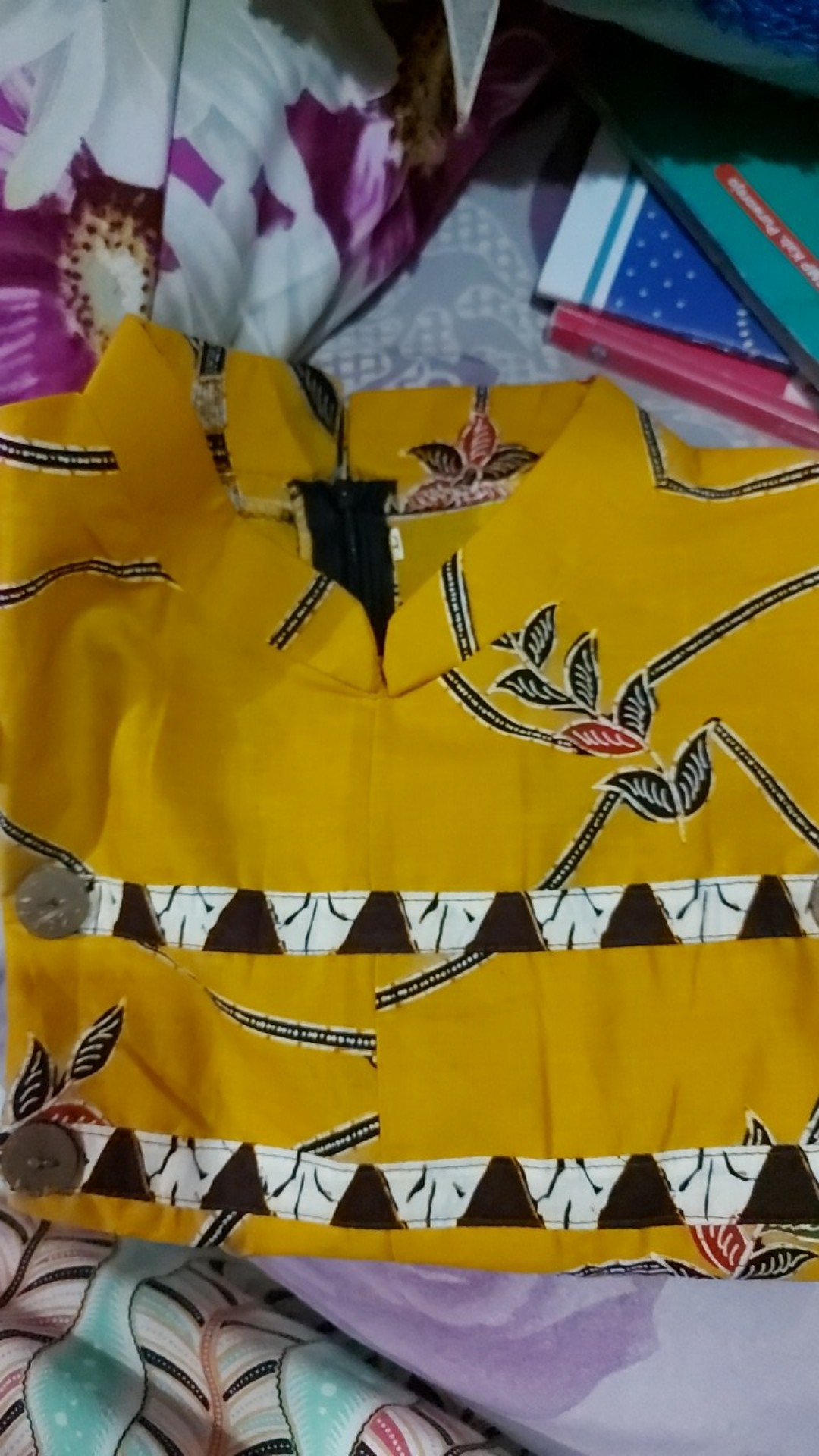 Tunik Batik Kancing Depan(busui)motif Kenongo