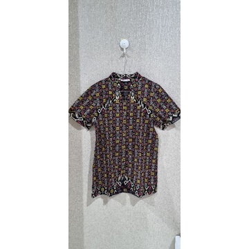 Preloved Baju Batik atasan /kemeja /blouse wanita merk Batik Keris