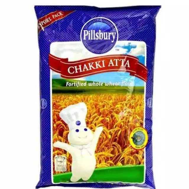 

PROMO [COD] tepung gandum Whole Wheat Flour Pillsbury Chakki Atta 1 KG