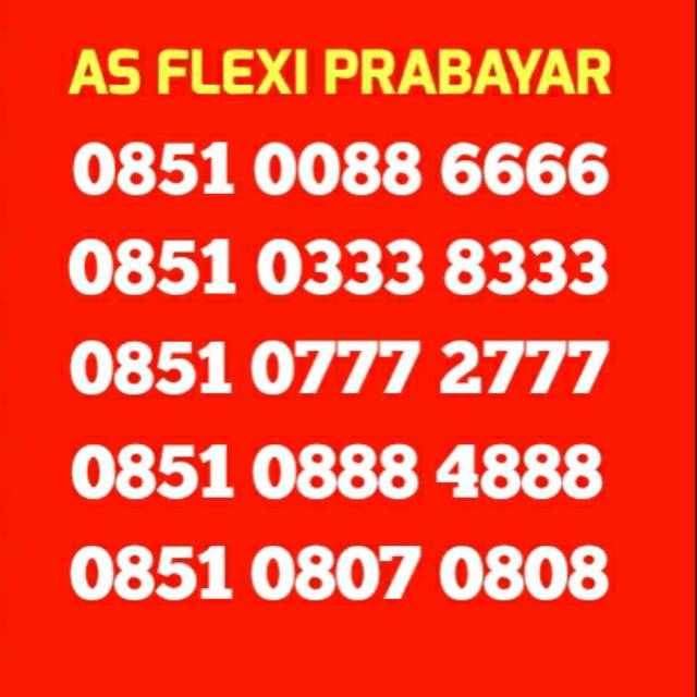 Nomor Kartu Nomer AS Flexi PRABAYAR Flexy Cantik