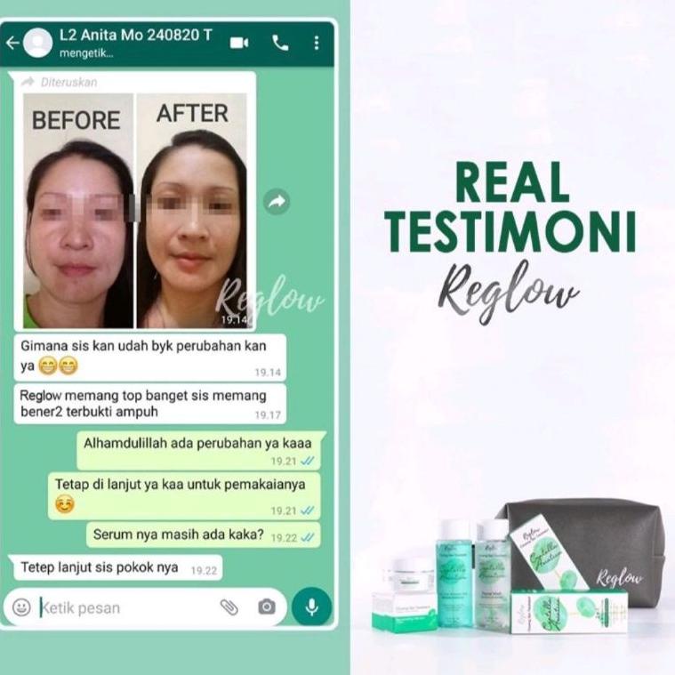 T6B9 REGLOW Paket Glowing Skin Treatment Original BPOM  Pouch [Bisa ] Reglow Glowing Skin Treatment 
