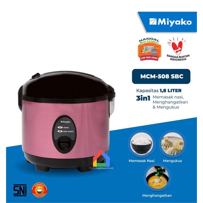 Magic Com Miyako MCM 508 SBC / Rice Cooker Miyako MCM508SBC