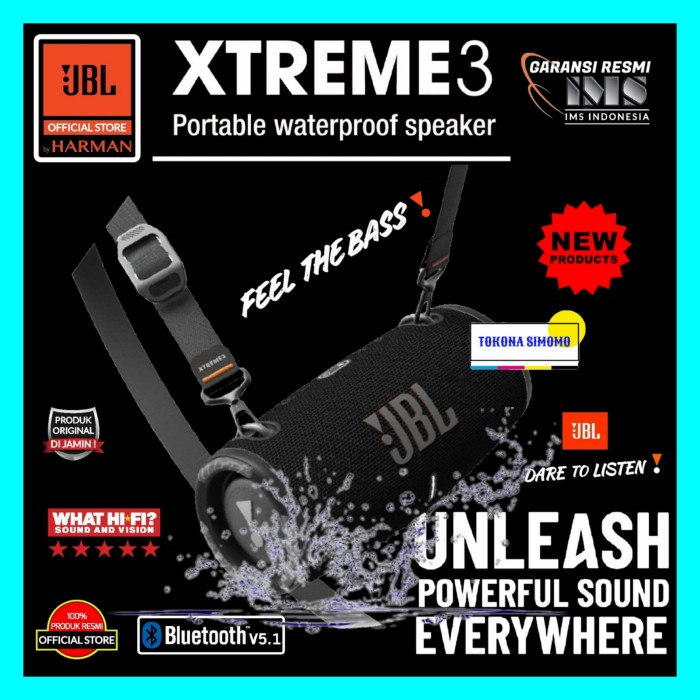 Speaker Jbl - Jbl Xtreme 3 Portable Waterproof Bluetooth Speaker Original