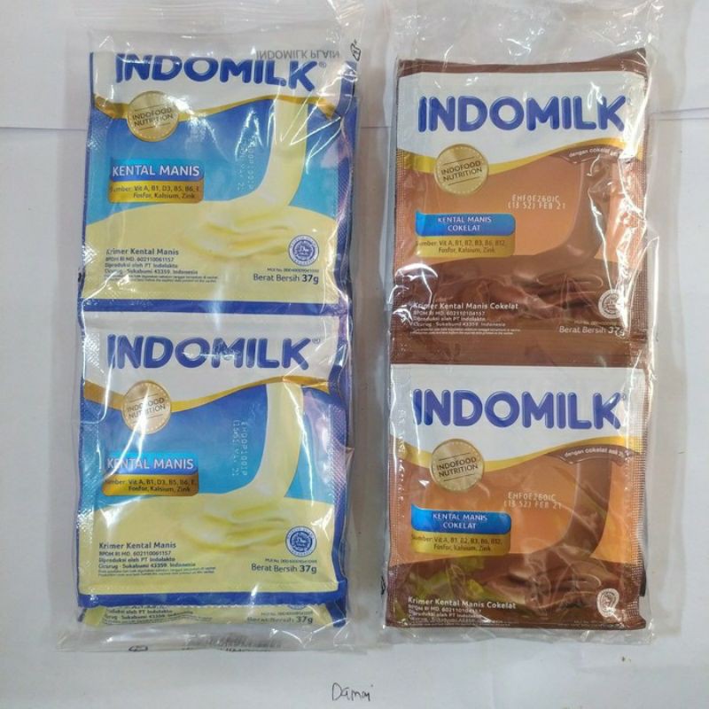 

Indomilk kental manis sachet isi 6x37 gr