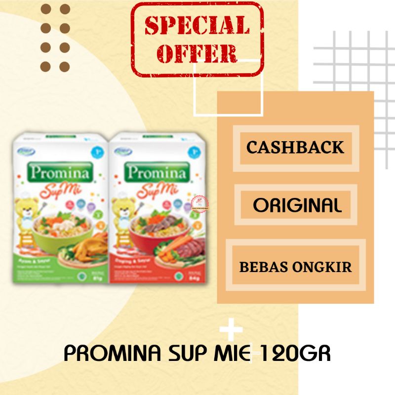 PROMINA SUP MIE AYAM SAYUR MAKANAN BAYI 1TAHUN  RASA AYAM SAYUR & DAGING SAYUR