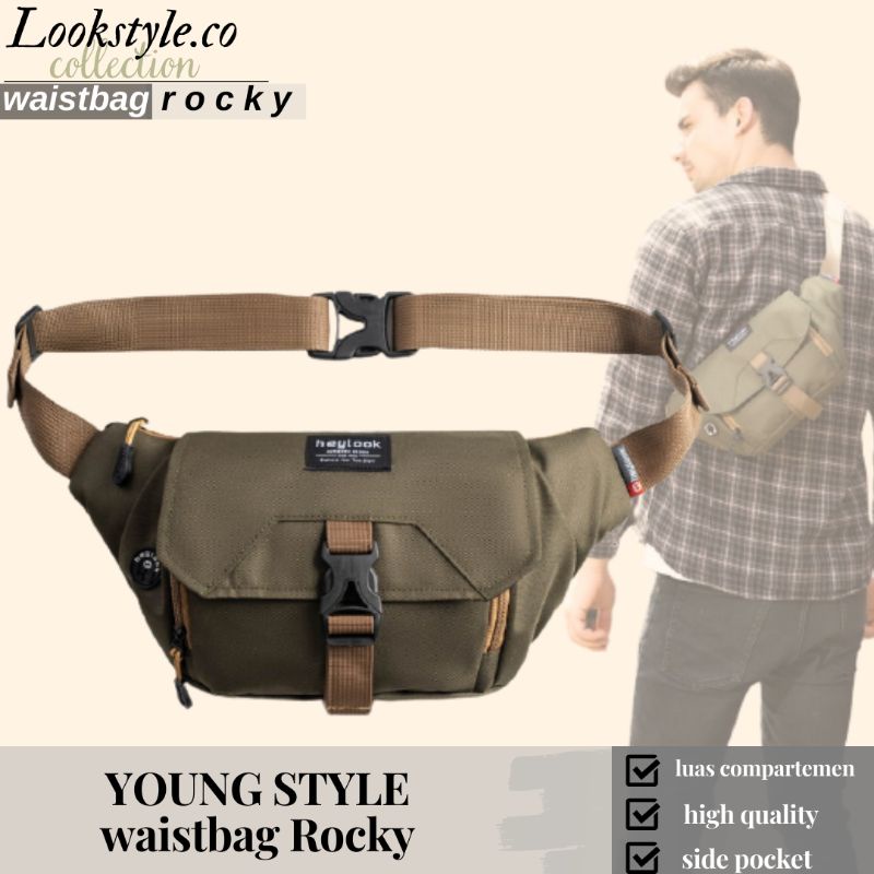 Tas Slempang Waistbag Pria Wanita Casual Tactical Distro Original Branded