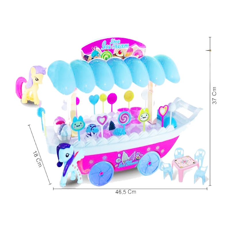 Mainan Anak Shop Ice Cream Stroller JUMBO / mainan gerobak eskrim terlaris ukuran besar![FI 513] JSP