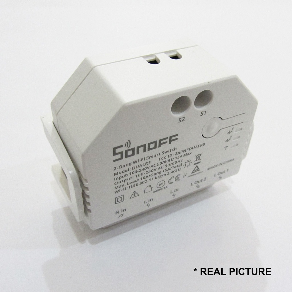 SONOFF DUAL R3 2Gang Relay Module DIY MINI Remote Control Switch Power
