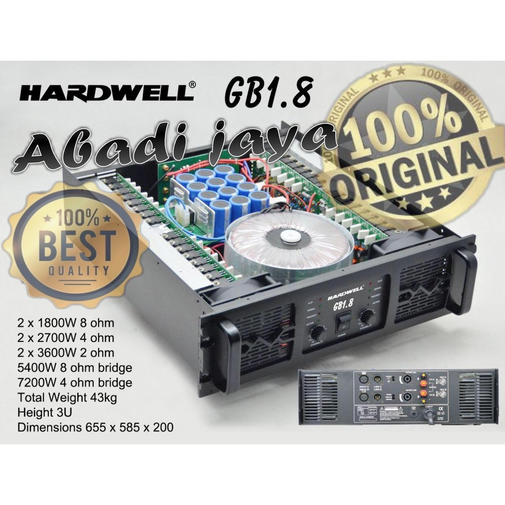 power hardwell GB1.8 ORYGINAL hardwell GB 1.8 produck terbaik