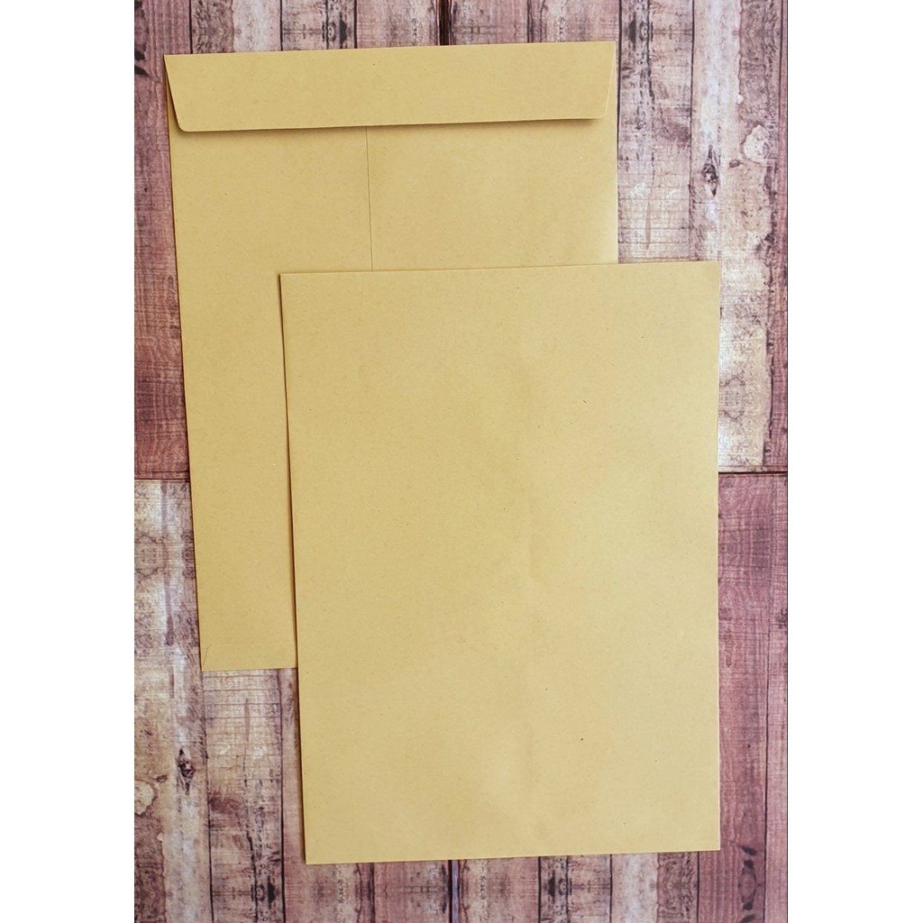 

100 Lembar Amplop Coklat Polos Tanpa Tali 310 Ukuran 25 x 35 Synergy