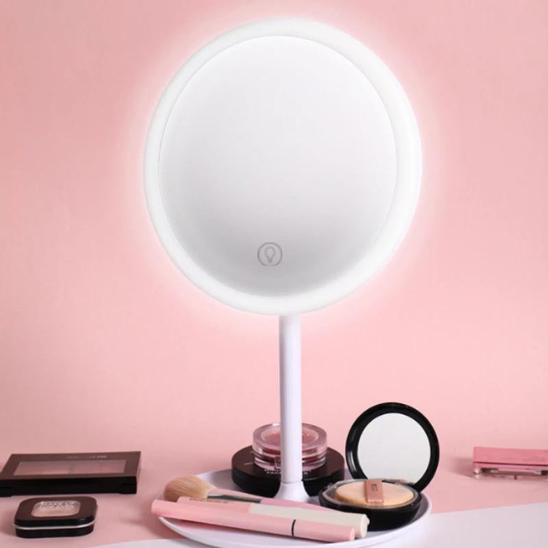 Makeup Mirror LED Lamp Lampu Cermin Kosmetik Recharger Cas Charger 500AB