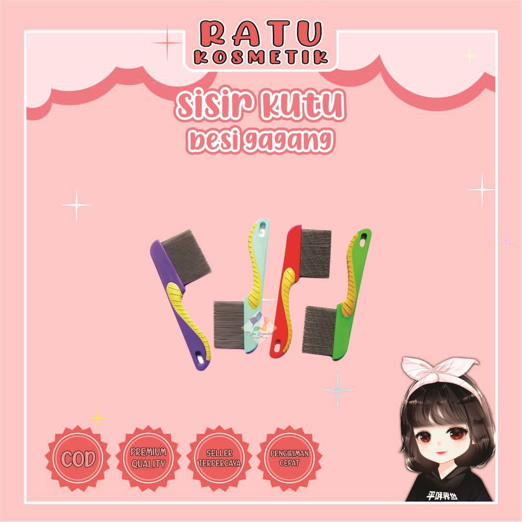 ❤ RATU ❤ Sisir Kutu / Serit Kutu Besi Rapat