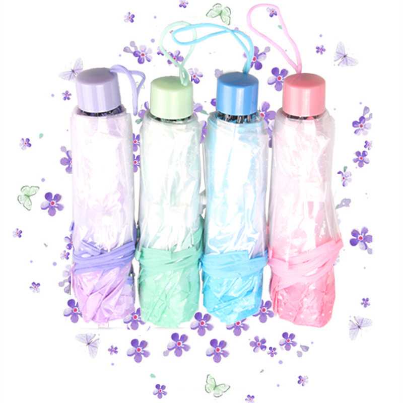 TD - PYG Yesello Payung Lipat Jepang Motif Transparan Cherry Blossom - E023