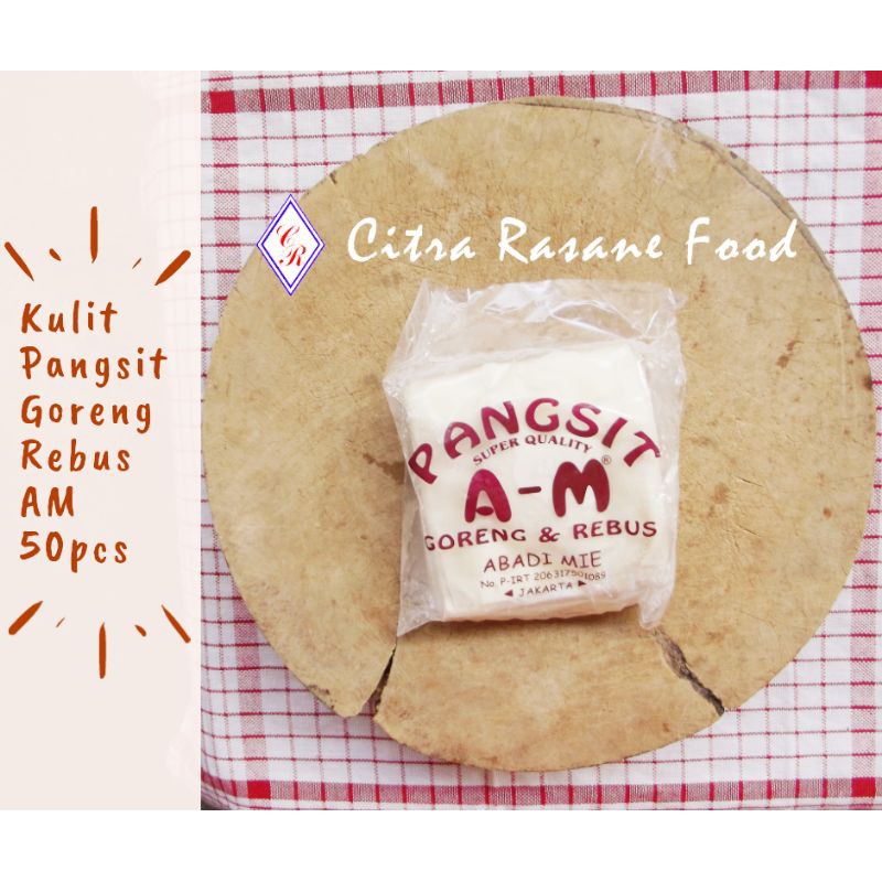 

Kulit Pangsit Abadi Mie / Kulit Pangsit Goreng Rebus AM 50pcs