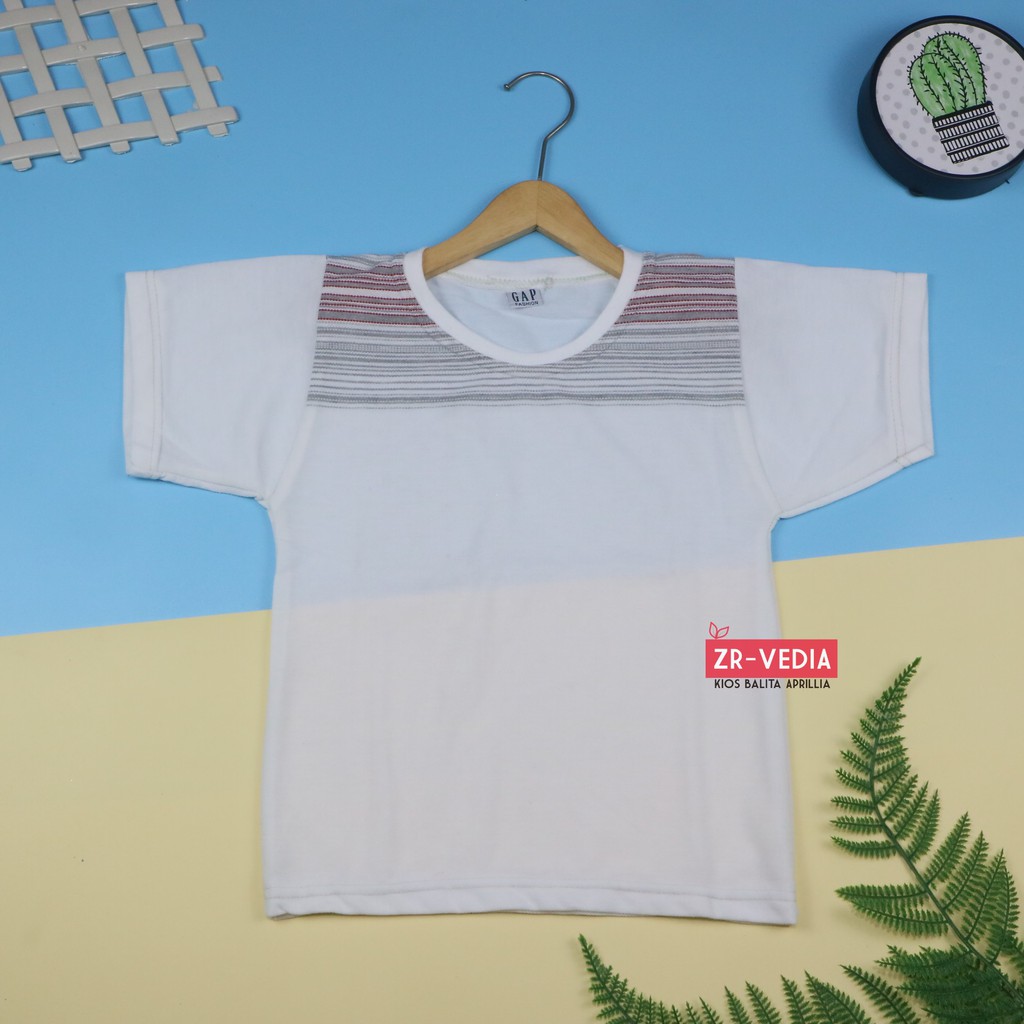 Kaos Salur uk 5-6 Tahun / Kaos Salur Anak Laki Baju Adem Lengan Pendek Murah Polos Tebal