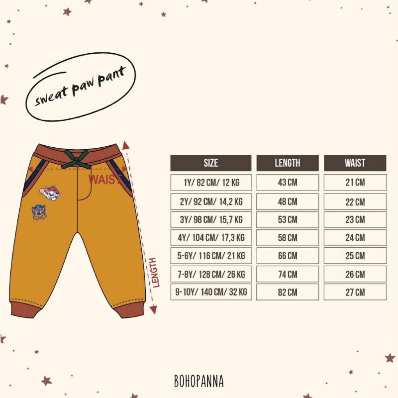 Bohopanna Sweet Pant // Celana Panjang Anak