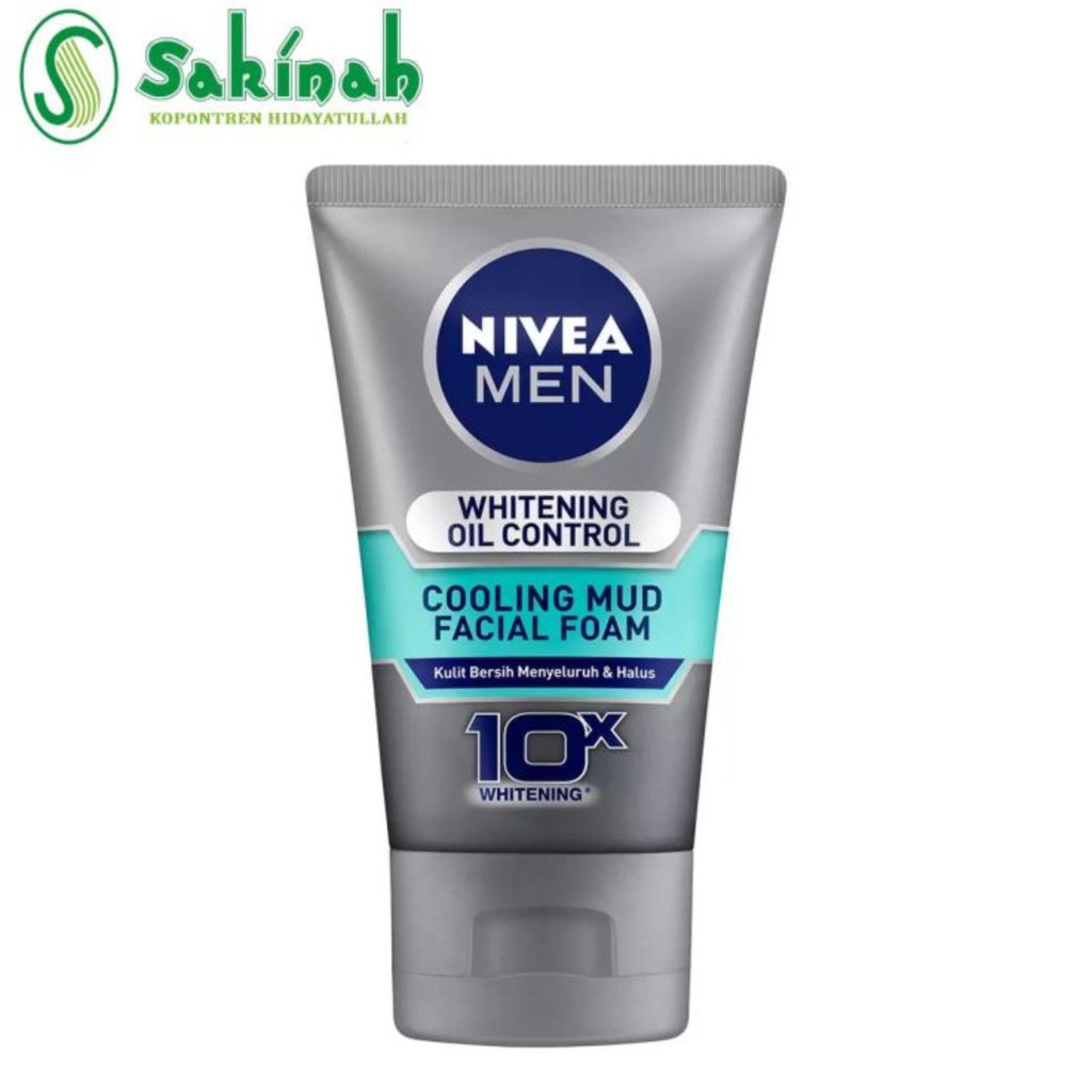 Nivea Men Facial Foam Whitening Oil Control Cooling Mud 100Ml