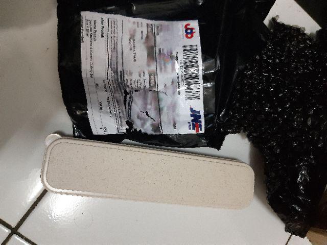 Sedotan Stainless & Korean Cutlery Set Box # Silver